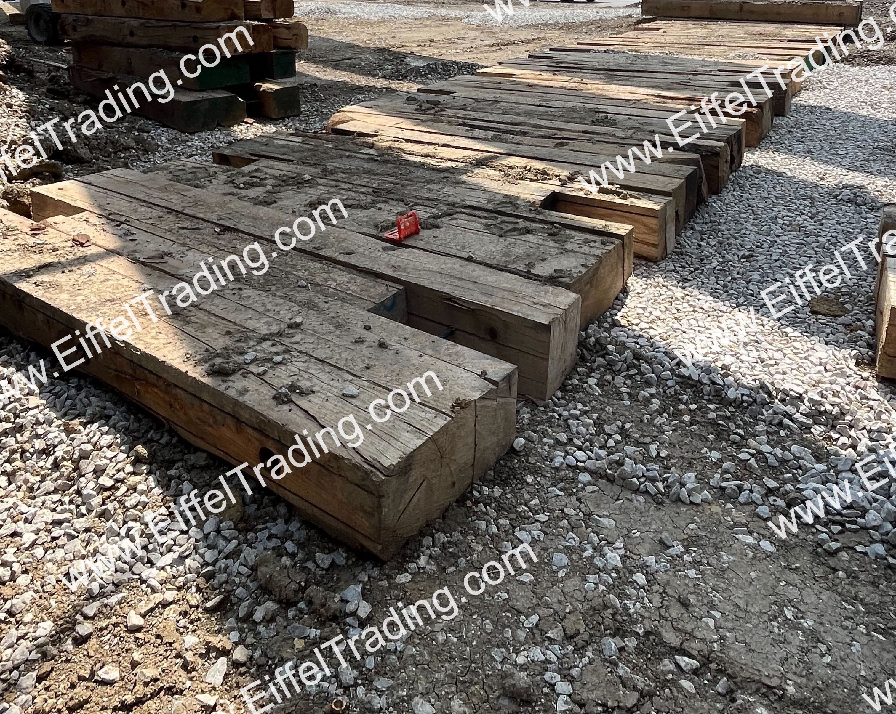 60ea. Used 4'x10'x12" Crane Mats Eiffel Trading