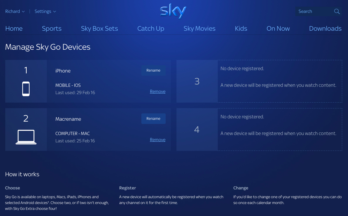 sky go device limit hit