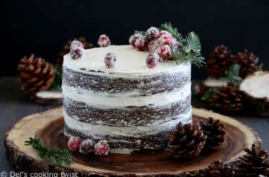 Gingerbread naked cake au caramel