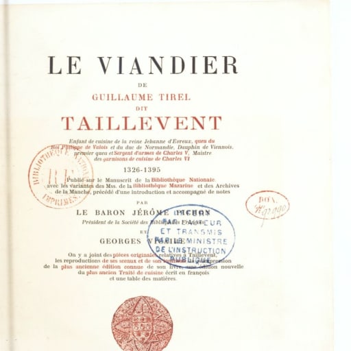 Guillaume Tirel dit Taillevent (1310? - 1395)