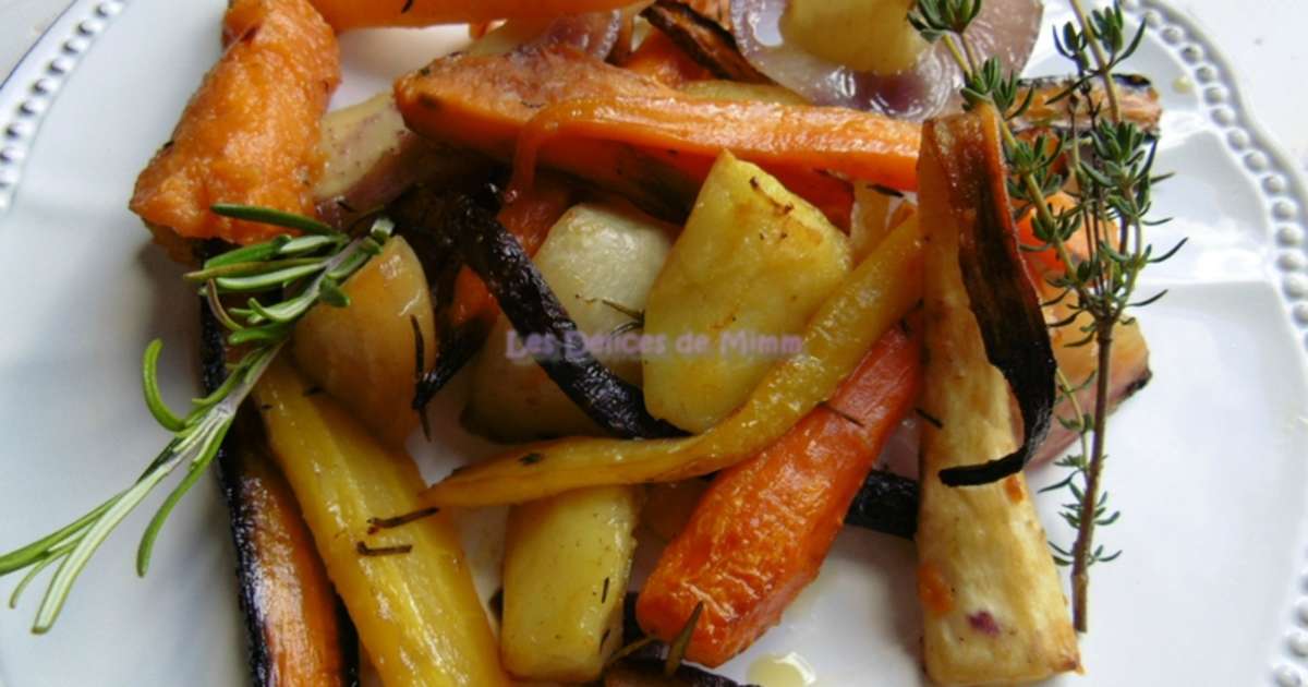 Légumes racines confits au four - Recette par Mimm