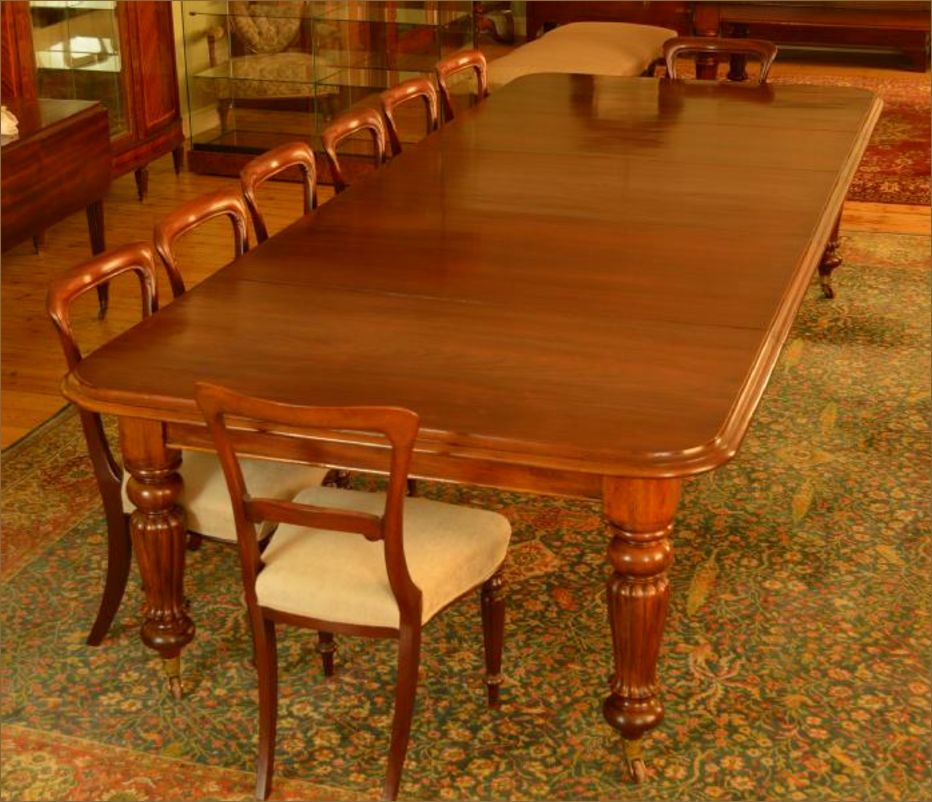 Large 19th Century Gany Pull Out Dining Table Seats 12 14 Large 19th Century Gany Pull Out Dining Table Seats 12 14
