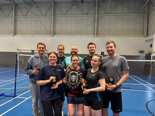 Stockport & District Badminton League retain the Baxter Trophy