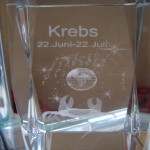 3D Glas eines Sternzeichens