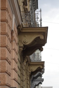Balkon mit Konsole