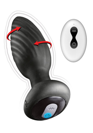 Ass Sation Remote Vibrating And Rotating Anal Plug Romantix