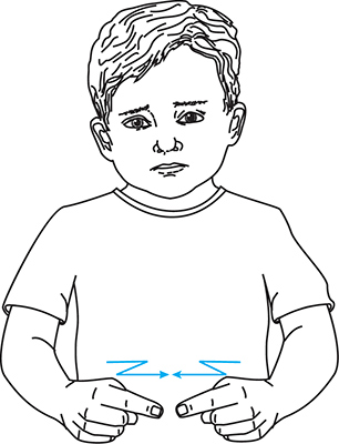 Bring the tips of your index fingers together a few times.