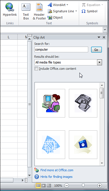 excel spreadsheet clipart - photo #35