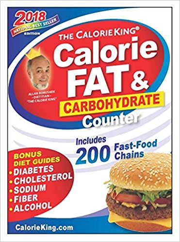 The CalorieKing Calorie, Fat & Carbohydrate Counter 2018