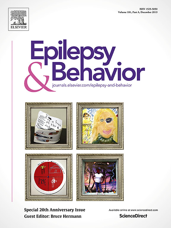 Epilepsy & Behavior Journal cover
