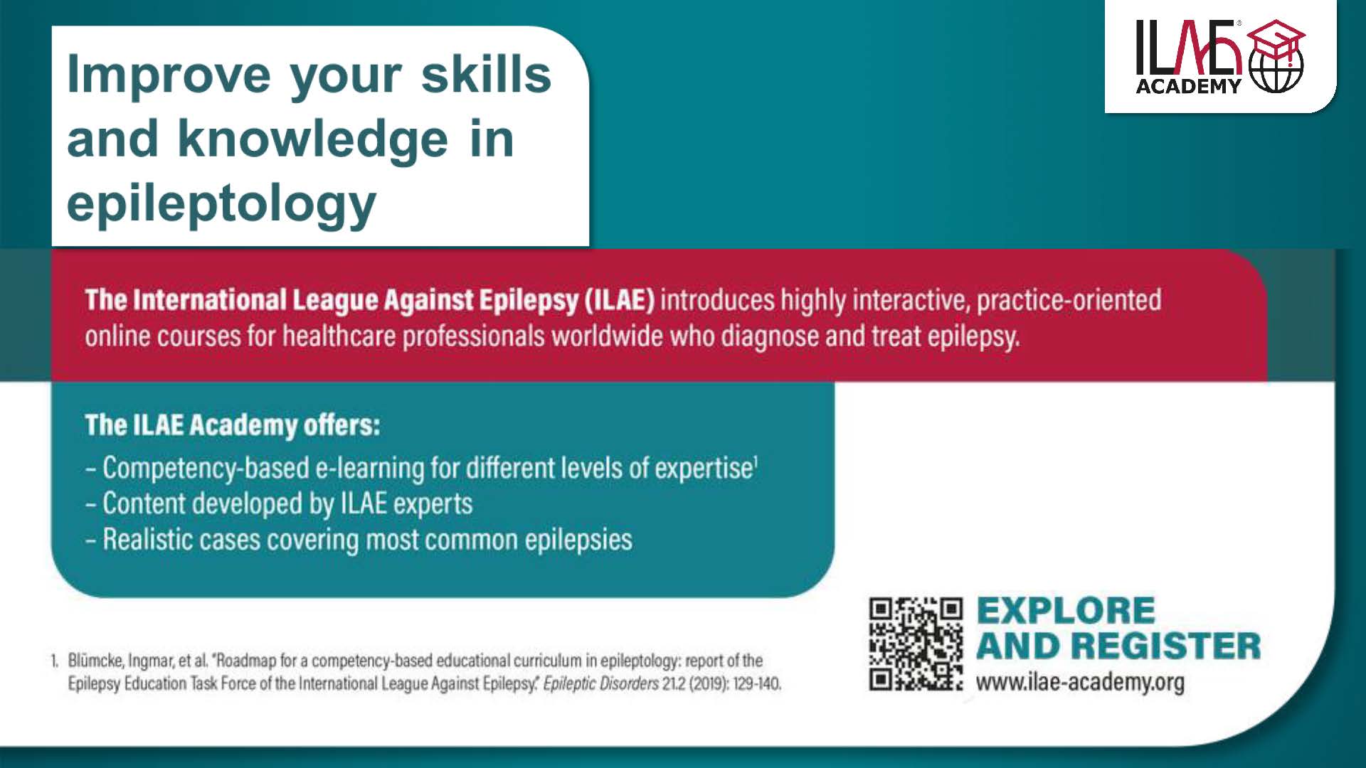 Thumbnail image of ILAE Academy promotion slides - click link to access PDF of entire slideshow