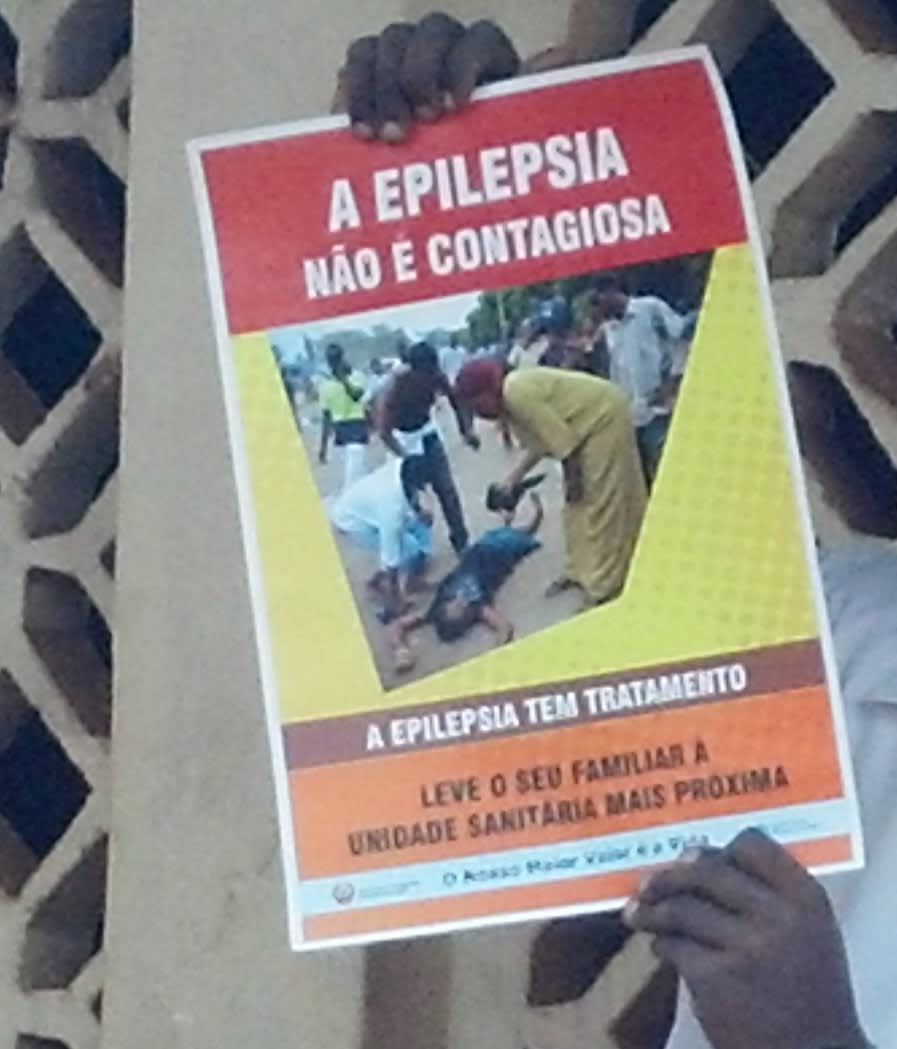 A poster created during the initiative to make people aware that epilepsy is not contagious, and that treatment is available.
