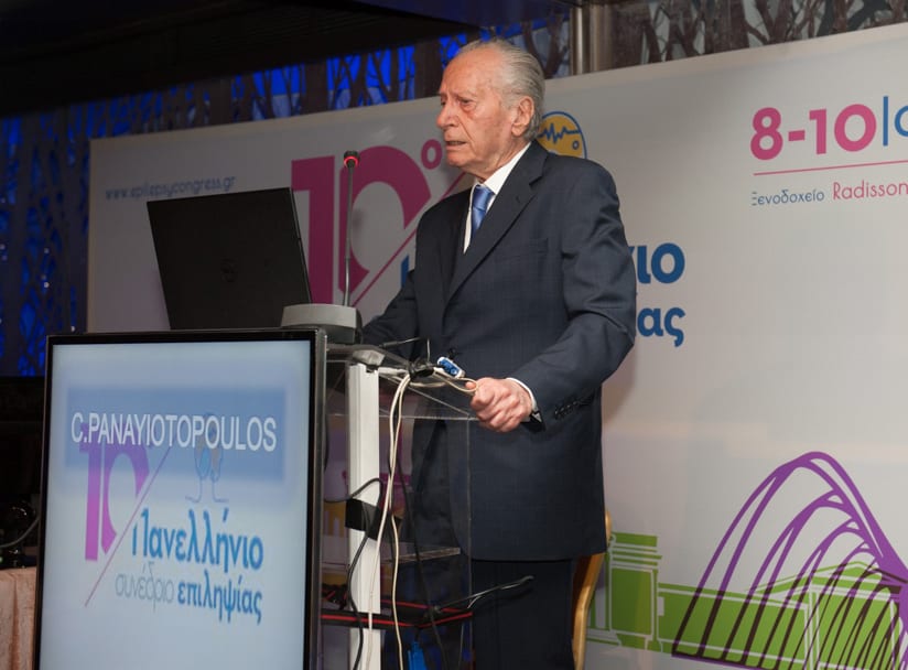 Tomis Panayiotopoulos was honored during the 10th Pan-Hellenic Epilepsy Congress