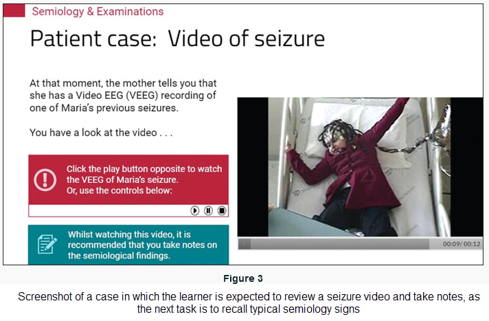 Image of seizure from new elearning case-based course