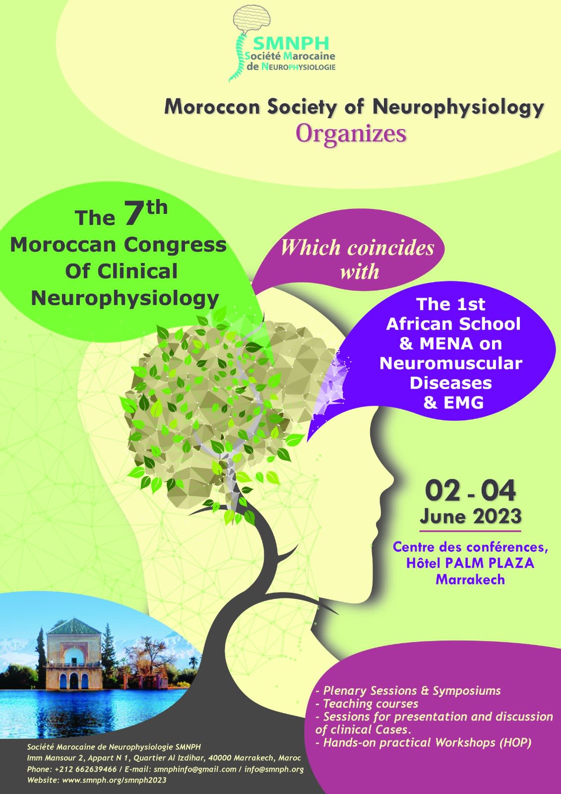 7th Moroccan Congress of Clinical Neurophysiology flyer