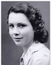 Headshot of a young Anne Beaumanoir