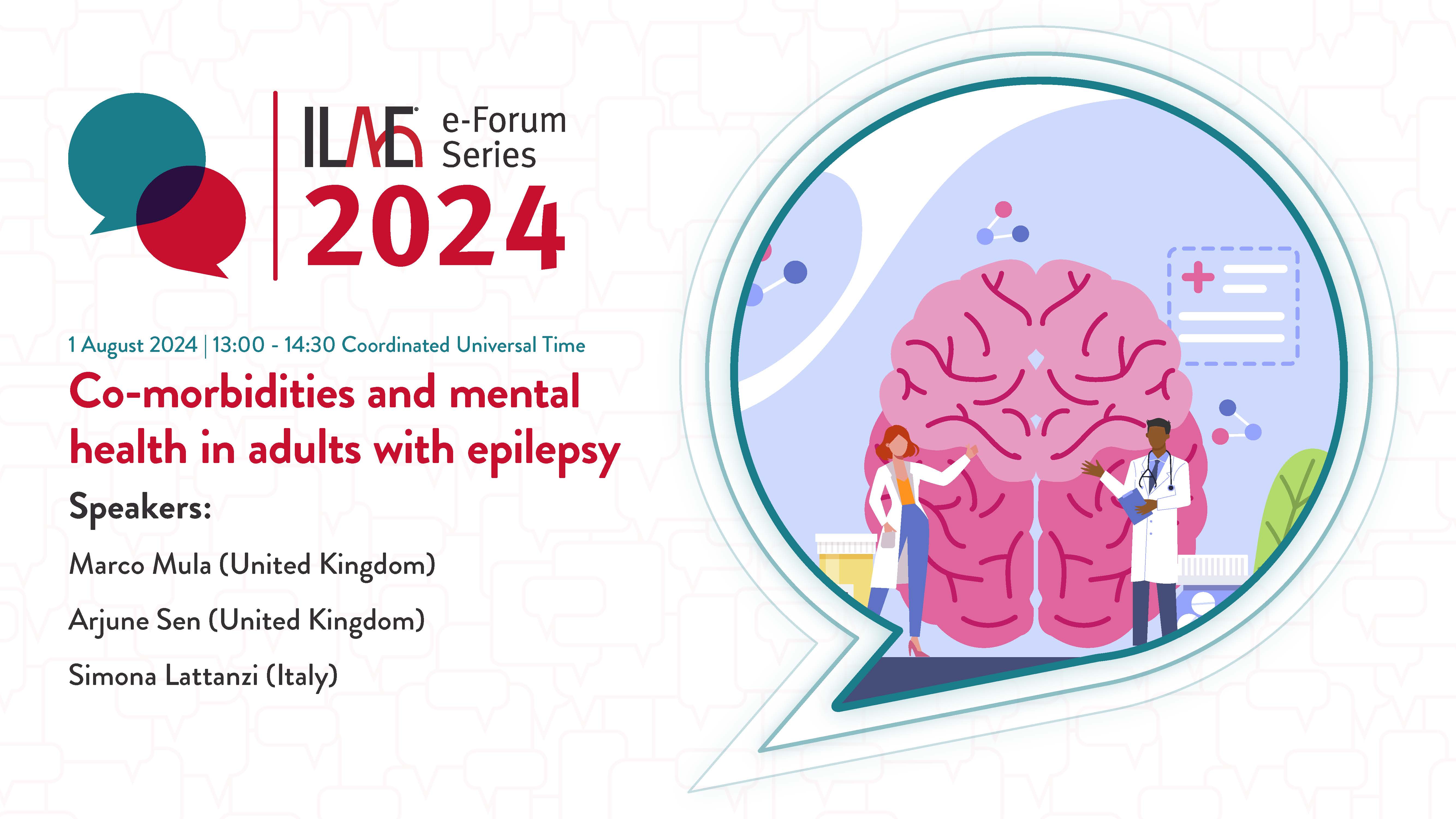 Co-morbidities and mental health in adults with epilepsy
1 August 2024 at 13:00 UTC
Moderator: J. Helen Cross (United Kingdom)
Speakers: Rainer Surges (Germany), Lisa Bateman (United States) and Torbjörn Tomson (Sweden)