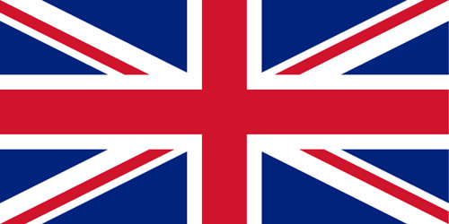 Flag of the UK to denote English version