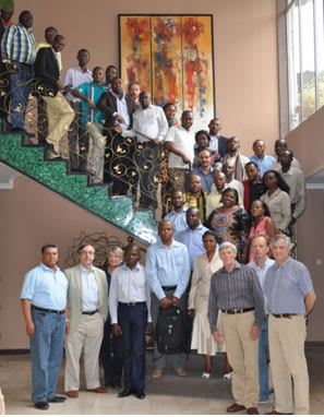 Faculty and students at the Kinshasa ILAE/IBRO Workshop on Epilepsy
