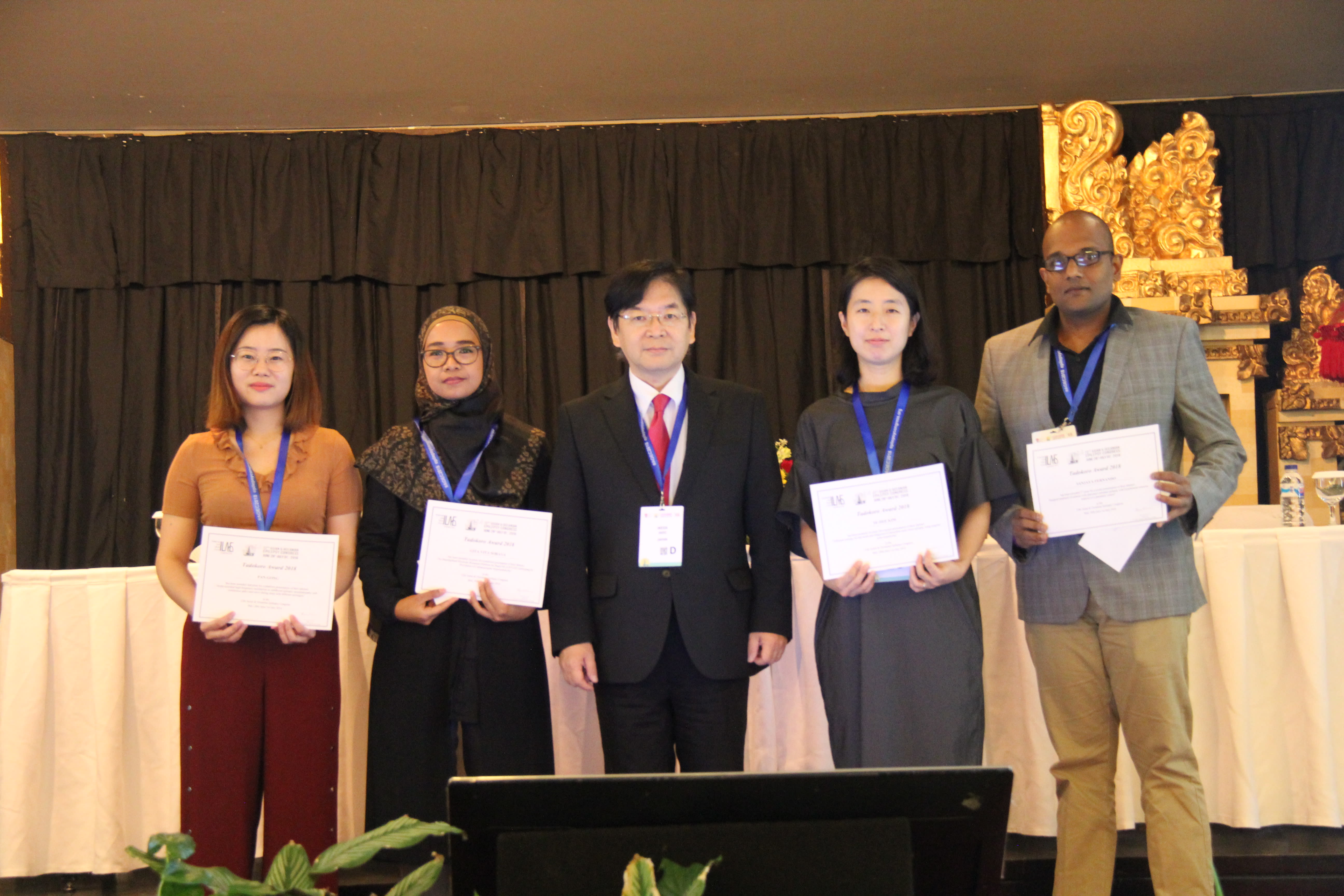 Recipients of Tadokoro’s Award at the 12th AOEC.