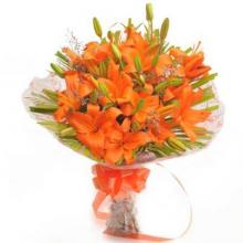 Orange Lilies Bouquet