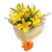 Yellow Lilies Bouquet