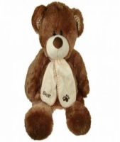 BEAR PLUSH brown scarf 55 cm