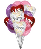 Balloons bouquet of love