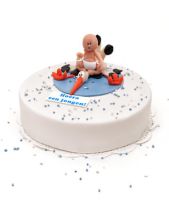 3D birth cake-boy Stork Order