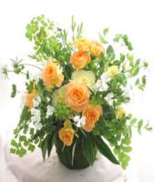 Bewildering Carnations and Roses Arrangemnet