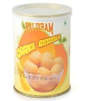 Tasty Tin of Haldiram Orange Rosogulla