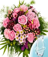 Flower Bouquet Prima Vera with vase