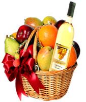 Tahiti Fruit Gift Basket with White Wine