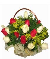 Riviera Rose Flower Basket