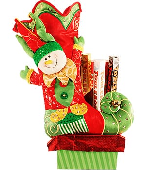 Christmas Boot with Toblerone chocolates