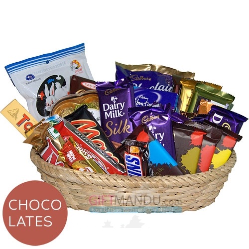 Chocoholics Basket of Favorite Chocolates