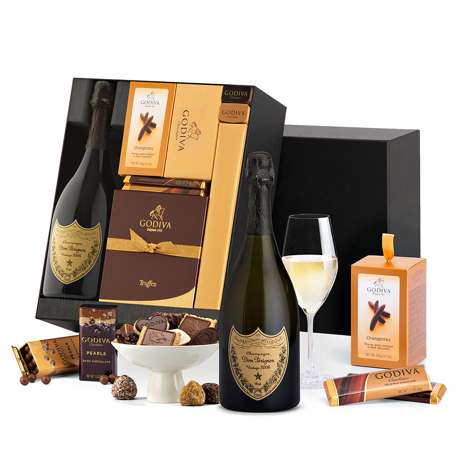 Godiva Deluxe Chocolates And Dom Pérignon