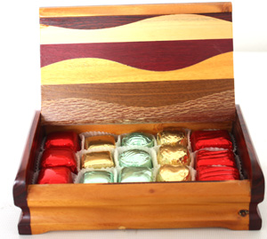 Giacomin Chocolates Deluxe Hand Made Wood Box 15
