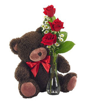 Teddy with Roses