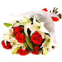 Lilies and Roses Bouquet