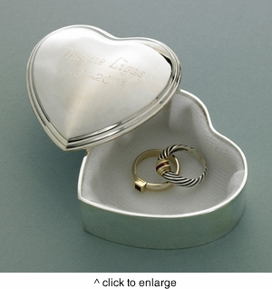 Personalized Heart Trinket Box