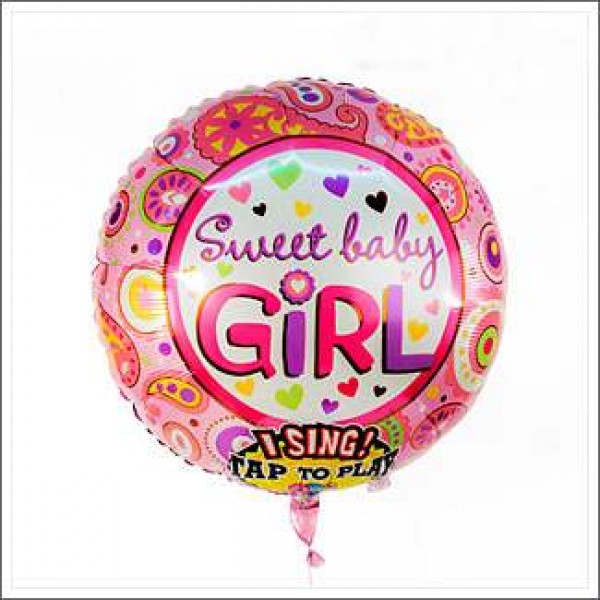 Singing Balloon - born girl