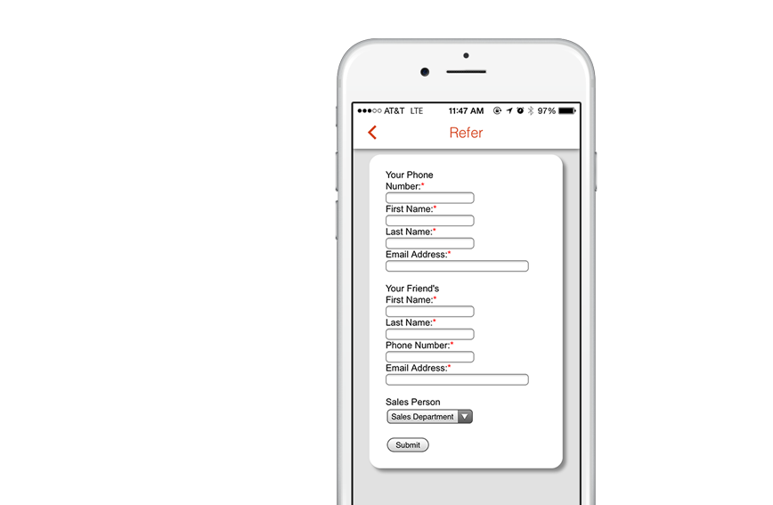 Refer a friend App