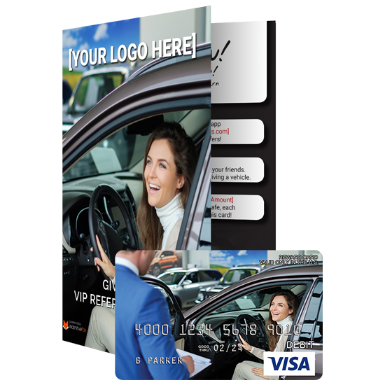 Custom Branded Visa Prepaid Reward Card and Carrier