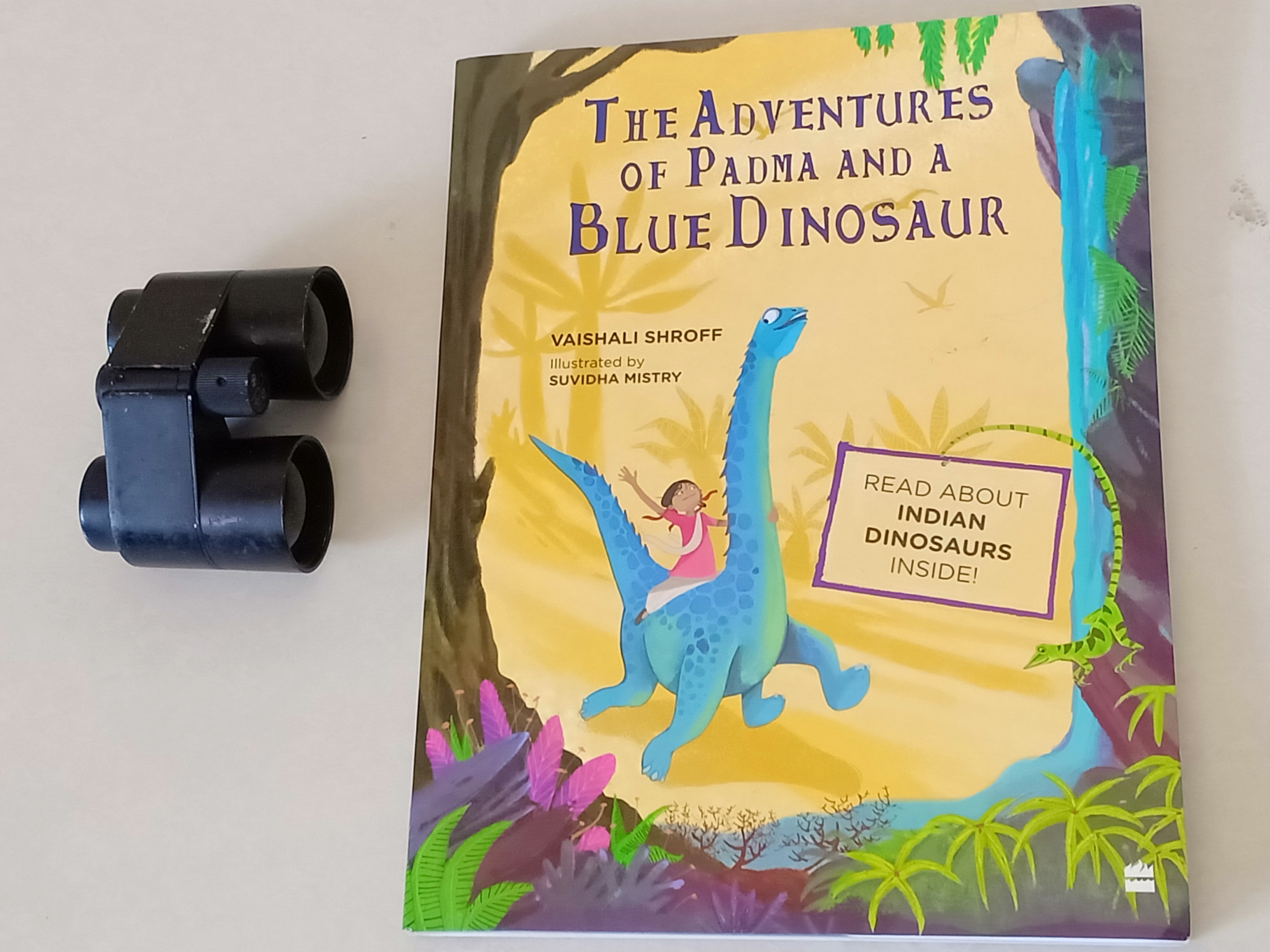 the adventures of padma and a blue dinosaur