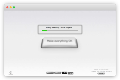 A screenshot of Make Everything OK site