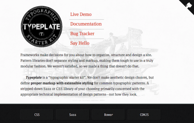 helps you implement common typographic patterns