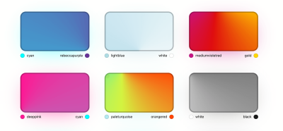 Conic gradients with different colors