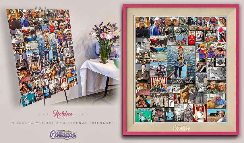 Memorial tribute photo gift for best friends funeral service