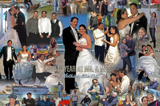 1st year wedding anniversary gifts with photographs